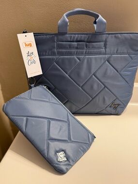 Lug Tenor Blue Moon NWT  Tote and Wallet pouch Set